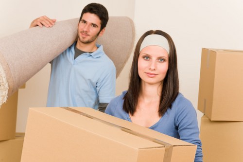 Modern moving truck with technology-driven logistics